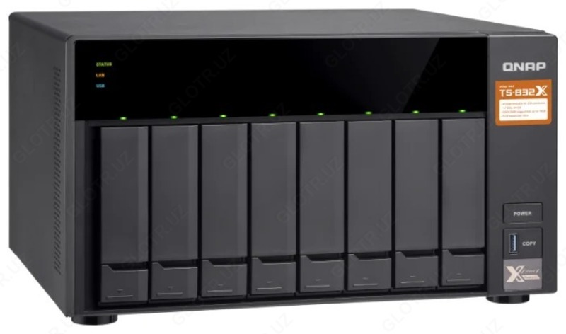 Сетевой накопитель NAS QNAP TS-832X-8G