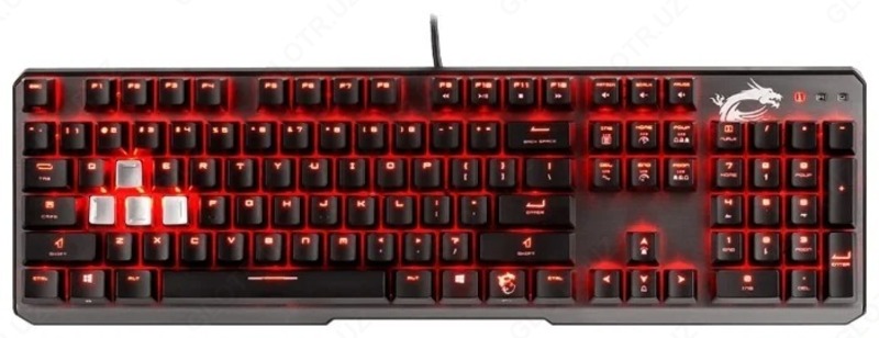 Игровая клавиатура MSI VIGOR GK60 (Cherry MX Red) Black USB
