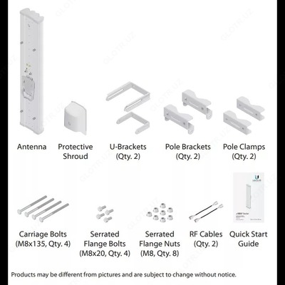 Антенна секторная Ubiquiti AirMax Sector 5G-20-90 - 2 490 000 сум / шт.