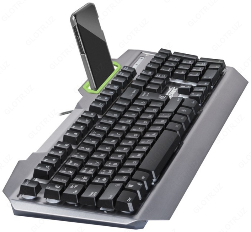 Игровая клавиатура Defender Stainless Steel GK-150DL RU RGB Silver USB