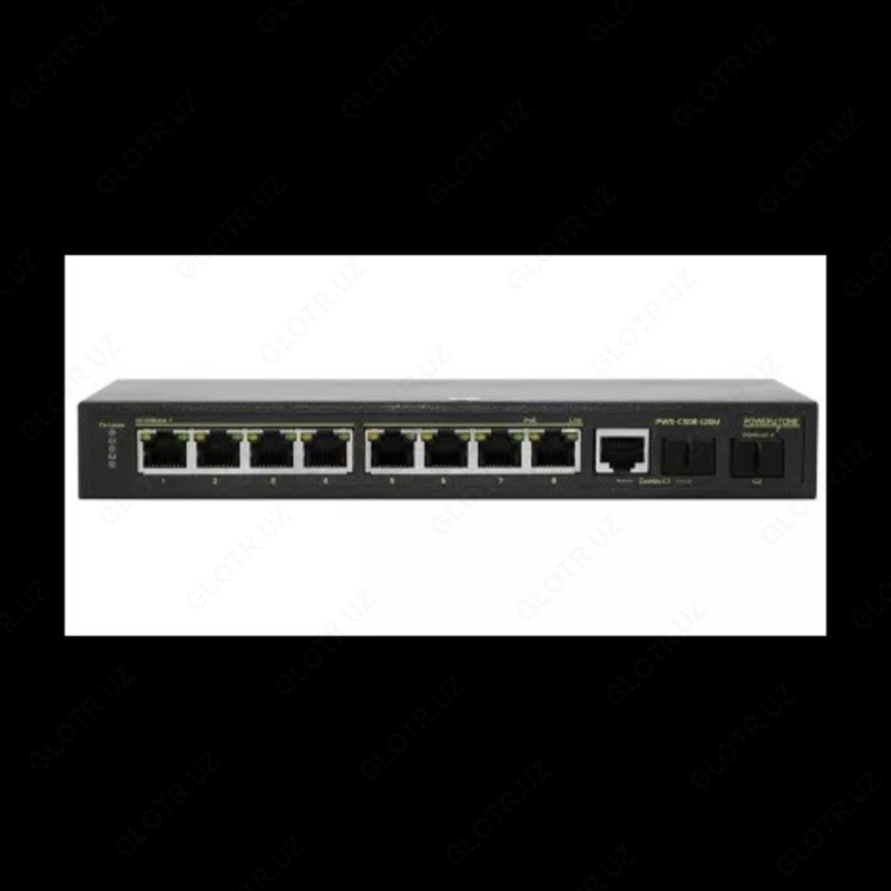 8x10/100BASE-TX PoE 802.3af&at + 1xGb Combo + 1x1000BASE-X