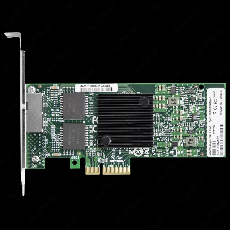Сетевая карта 2 порт 10/100/1000Base-T SNR-E1G42ET - 1 685 000 сум