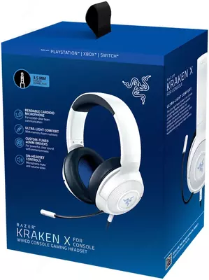Игровая гарнитура Razer Kraken X for Console PS White Игровая гарнитура Razer Kraken X for Console PS White