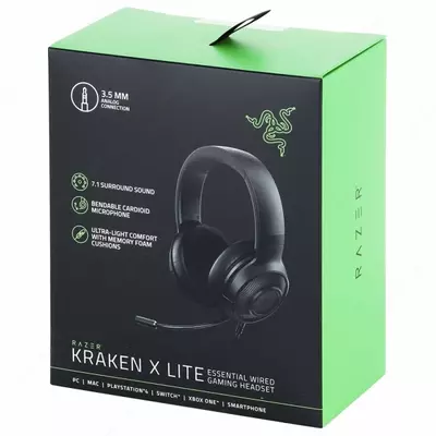 Компьютерная гарнитура Razer Kraken X Lite - 553 500 сум / шт.