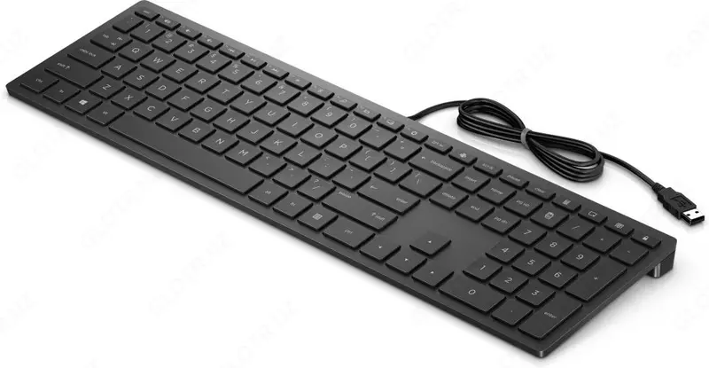 Клавиатура HP 300 RUSS Black USB