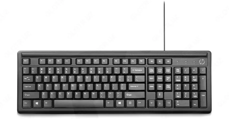 Клавиатура HP 100, USB, черная (2UN30AA)