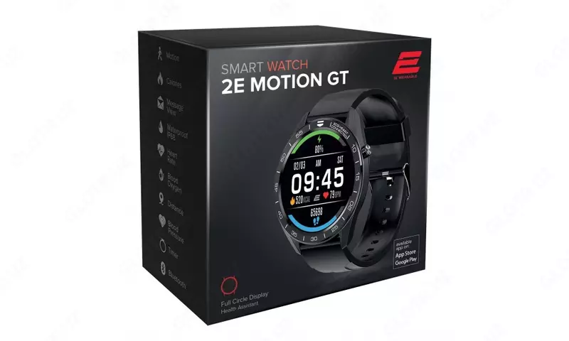 Смарт часы 2E Motion GT 46mm Black-Silver