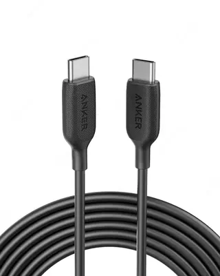 USB кабель Anker PowerLine III USB-C to USB-C 2.0 Cable 3ft Black (A8852H11)