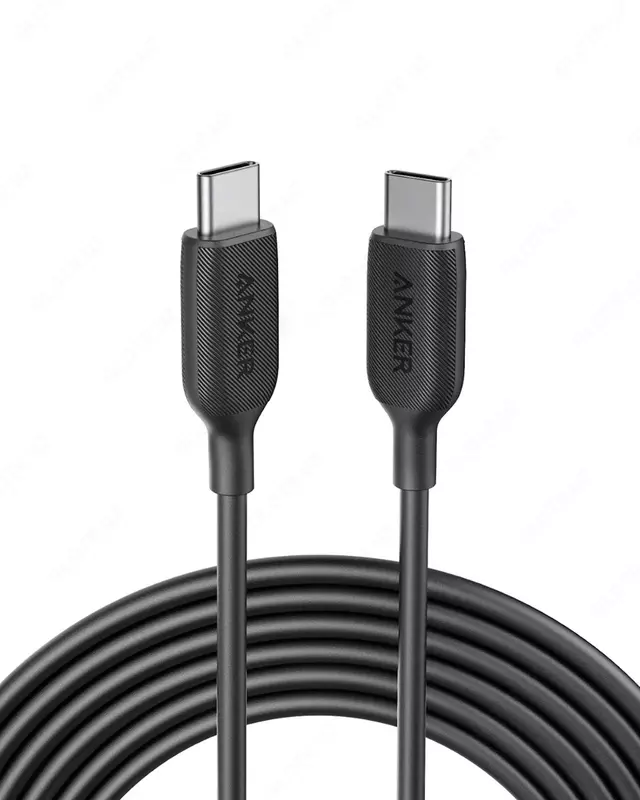USB кабель Anker PowerLine III USB-C to USB-C 2.0 Cable 3ft Black (A8852H11)