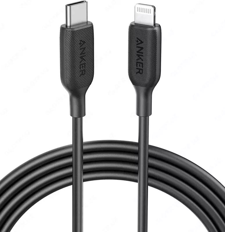 USB кабель Anker PowerLine III USB-C to Lightning 2.0 Cable 3ft Black (A8832H11)
