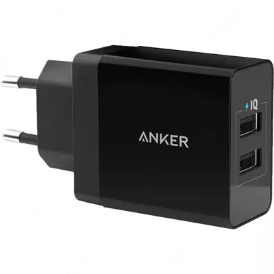 Сетевое зарядное устройство Anker PowerPort 2 24W A2021L11 (Black)