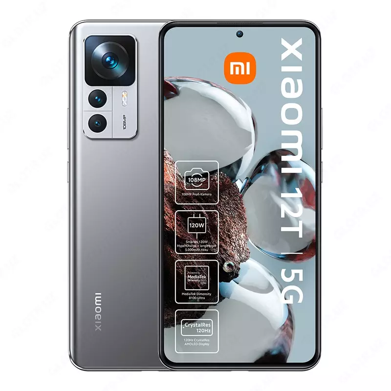 Смартфон Xiaomi 12T PRO Silver 12/256GB