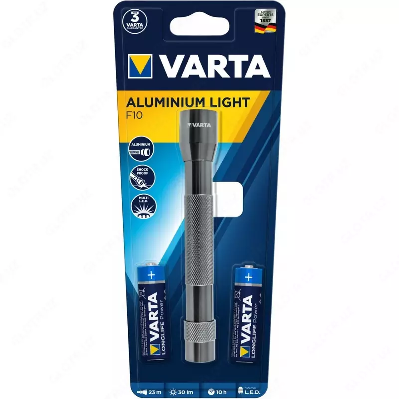 Фонарь VARTA MULTI LED ALUMINIUM 2AA