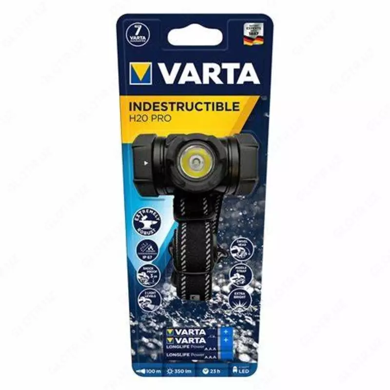 Фонарь VARTA Indestructible H20 Pro