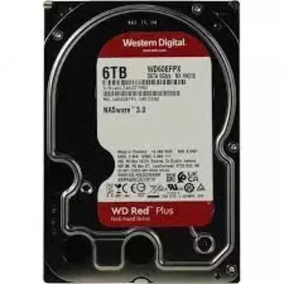 Жесткий диск 3.5" Western Digital Red Plus 6 Тб