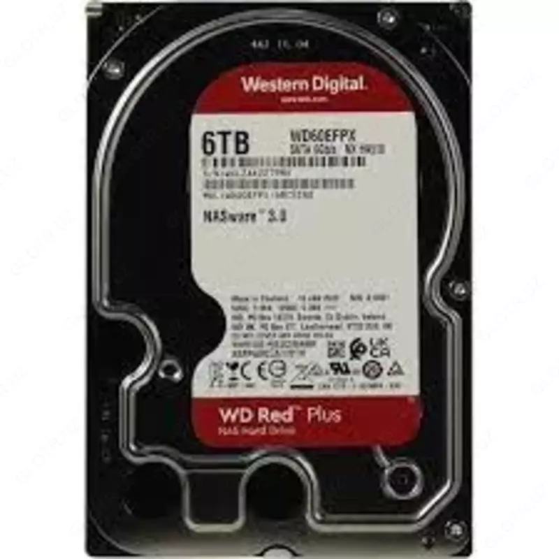 Жесткий диск 3.5" Western Digital Red Plus 6 Тб