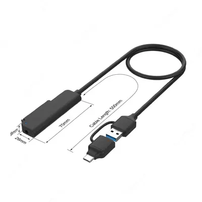 USB HUB Onten OTN-UCA311 2in2 - 175 000 сум / шт.