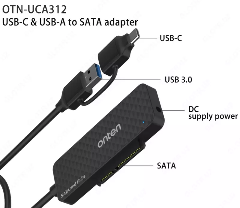 USB HUB Onten UCA312 5in2