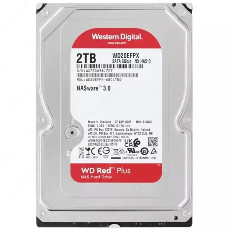 Жесткий диск Western Digital WD RED PLUS 2TB (WD20EFPX)