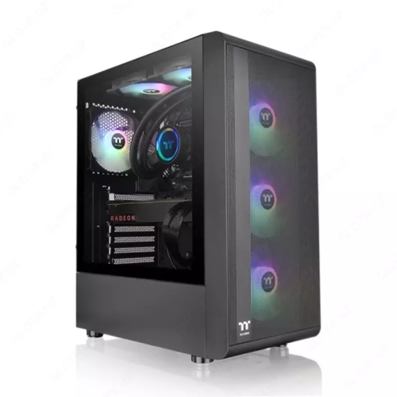 Thermaltake S200 TG ARGB Black kompyuter korpusi (CA-1X2-00M1WN-00).