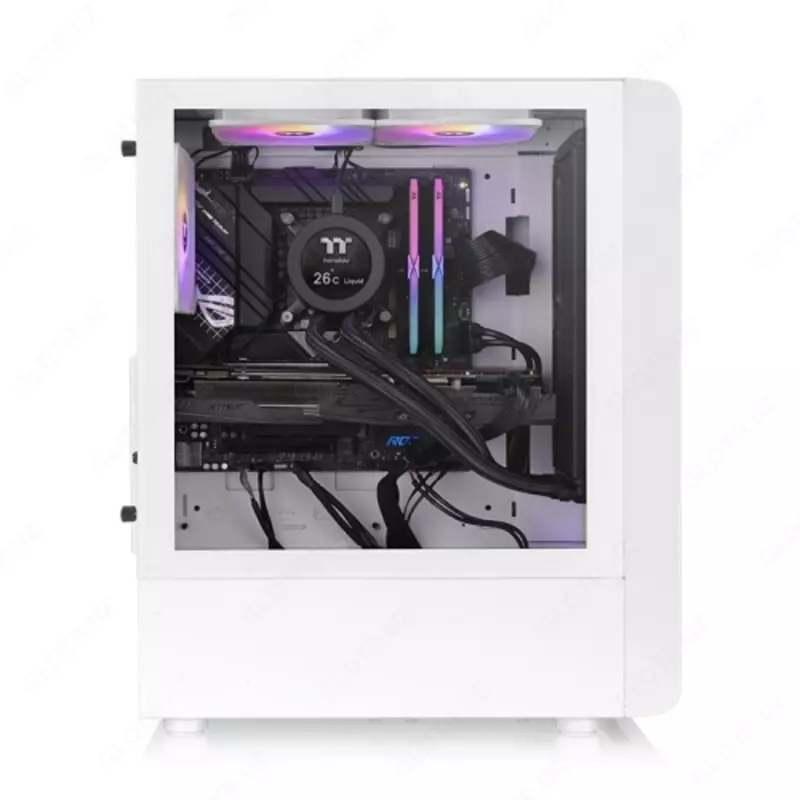 Компьютерный корпус Thermaltake S200 TG ARGB Snow (CA-1X2-00M6WN-00).