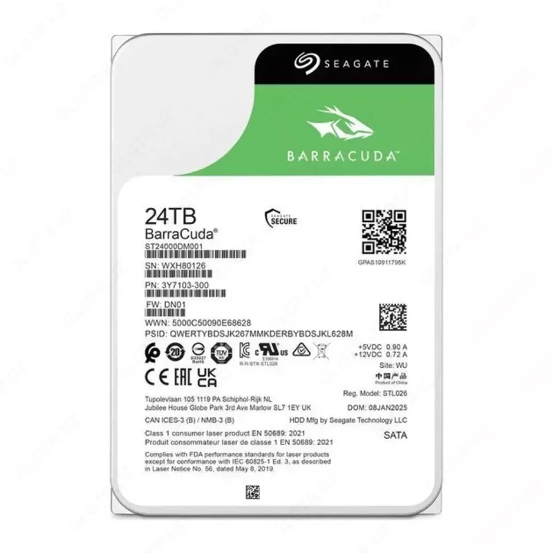 Seagate Barracuda 24 TB qattiq disk