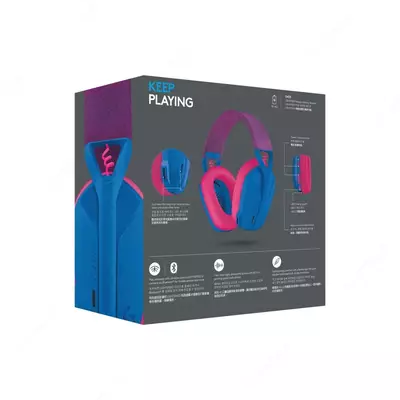  Компьютерная гарнитура Logitech G435 (Black  White  Lillac) - Maxtech