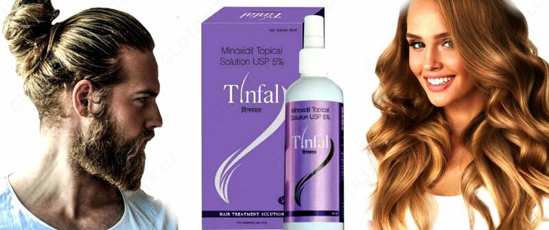 Soch va soqolni o'stirish uchun mo'ljallangan mahsulot 5%