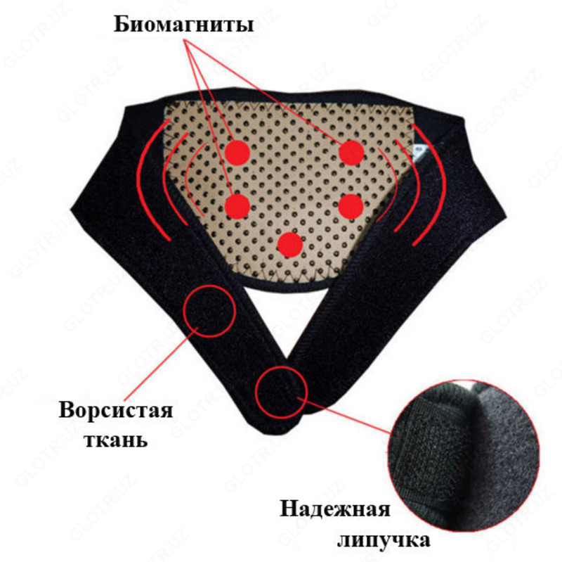 Массажер для шеи из турмалина