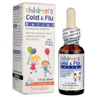 Средство для лечения простуды и гриппа у детей NatraBio Childrens Cold & Flu Relief