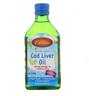 Масло печени трески Carlson Cod Liver Oil (250 мл.)