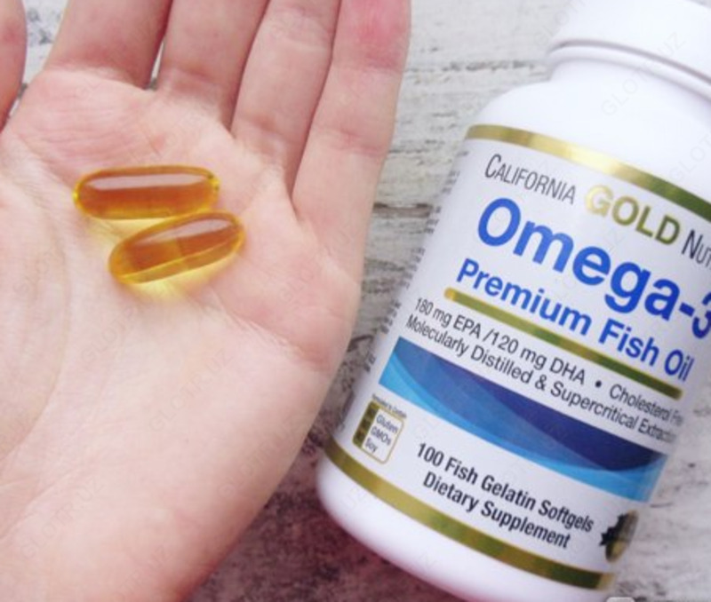  Рыбий Жир высшего качества California Gold Nutrition Omega-3  Premium Fish (100 шт.) - 