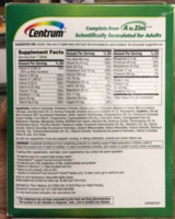 598 161.5 сум Комплекс мультивитаминов и минералов Centrum (365+60 шт.)