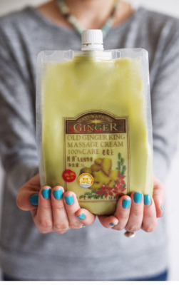 Имбирная термо-маска маска против выпадения волос Old Ginger king massage cream 100% care (500 гр.)