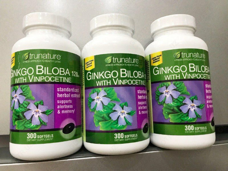 БАД для мозга и памяти Ginkgo Biloba Trunature (300 капсул)