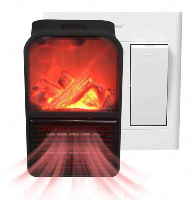 Мини обогреватель с камином Flame handy heater (900 Ватт)