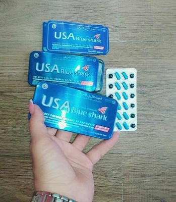 Мужской долгоиграющий и возбуждающий препарат для потенции USA Blue Shark - Голубая акула (12 таблеток)