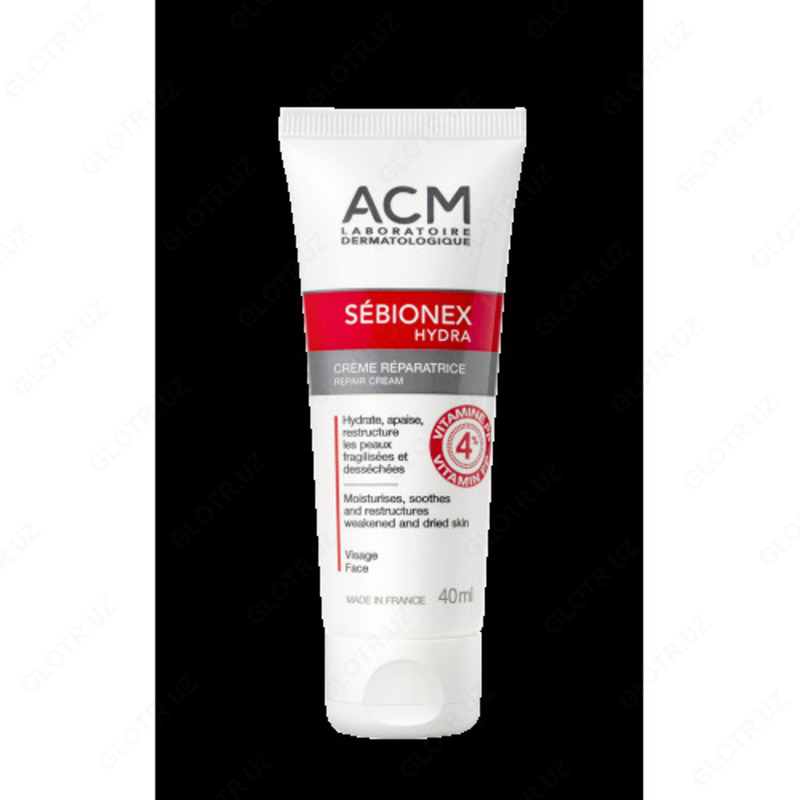 Sebionex Hydra Cream Reparatrice Tube 40 yoshdagi dog'lar uchun krem