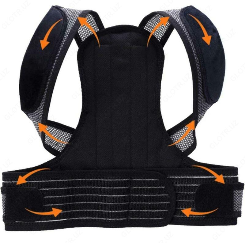 Корсет для спины (корректор осанки) черного цвета