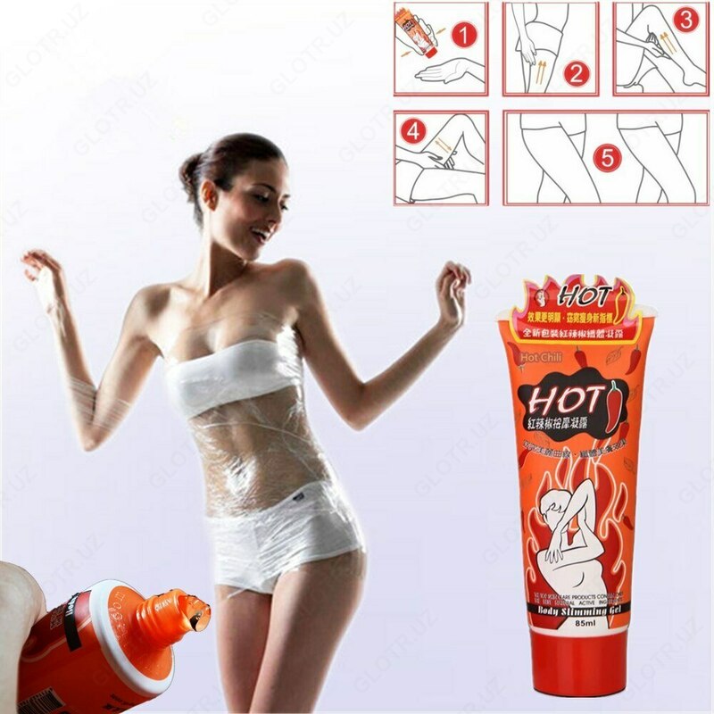 Антицеллюлитный крем-гель для похудения с маслом перца чили Hot Chilli