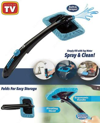 Щётка для очистки стёкол с распылителем Hurricane Window Wizard