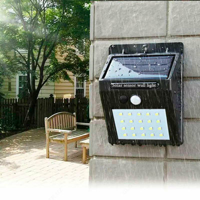 Уличный фонарь с датчиком движения на солнечной батарее Solar Motion Sensor Light