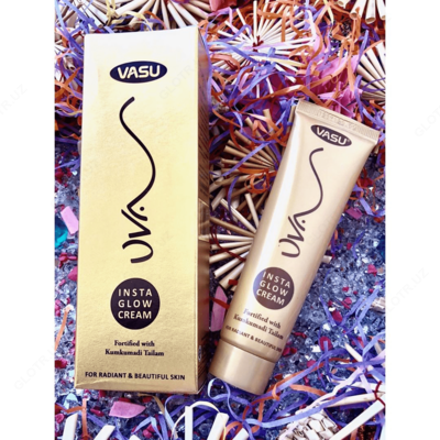Аюрведический омолаживающий крем для лица (Uva Insta Glow Cream Vasu)