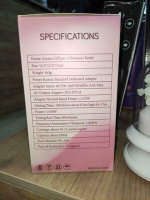 Streamer shishasining havo namlagichi aromati diffuzeri