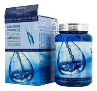 Gialuron kislotasi va kollagen FarmStay bilan ampulali sarum Shifonet.uz