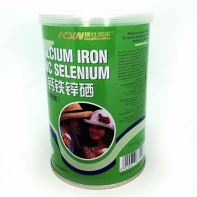 Таблетки с кальцием, железом, цинком, селеном