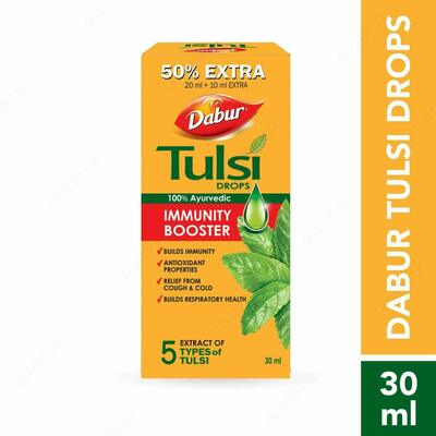Противовирусные капли для повышения иммунитета Dabur Tulsi Drops