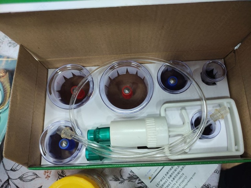 Vakuumli massaj uchun idishlar Hijama 8 dona