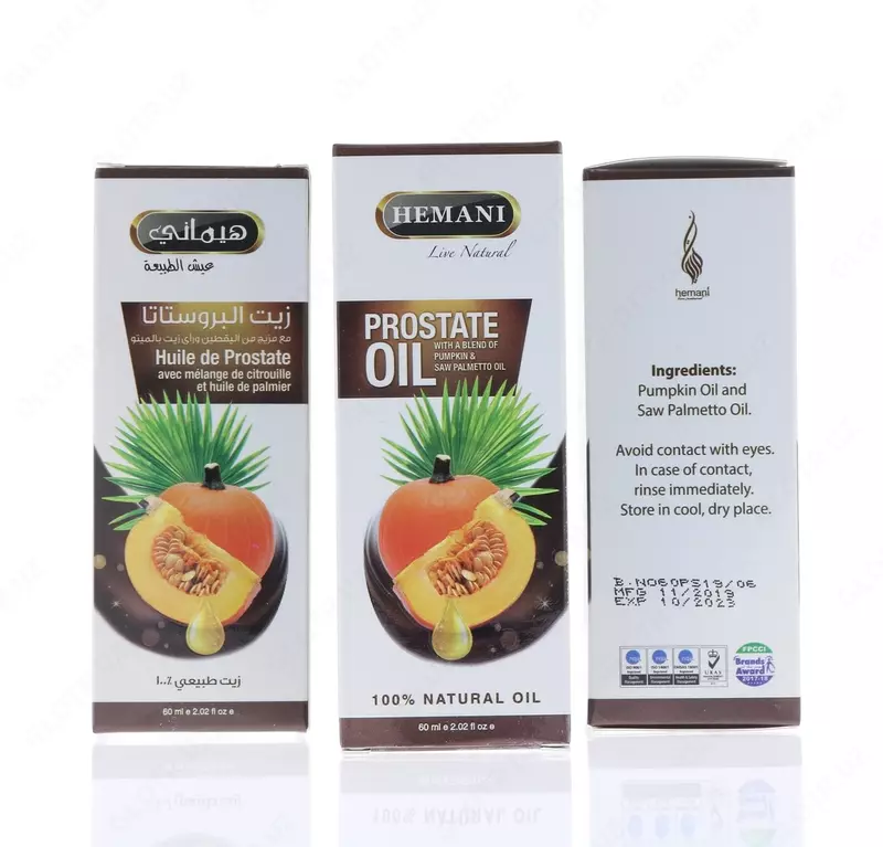 Prostatitni davolash uchun moy Prostata Oil Hemani