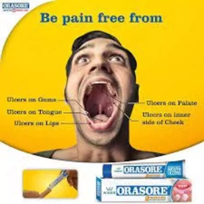 Гель Orasore против язв и стоматита во рту